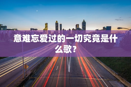 意难忘爱过的一切究竟是什么歌？