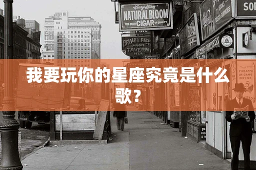 我要玩你的星座究竟是什么歌？