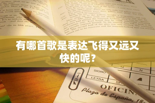有哪首歌是表达飞得又远又快的呢？