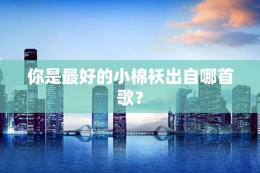 你是最好的小棉袄出自哪首歌？