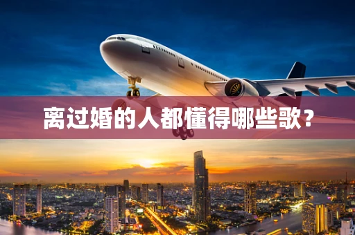 离过婚的人都懂得哪些歌？