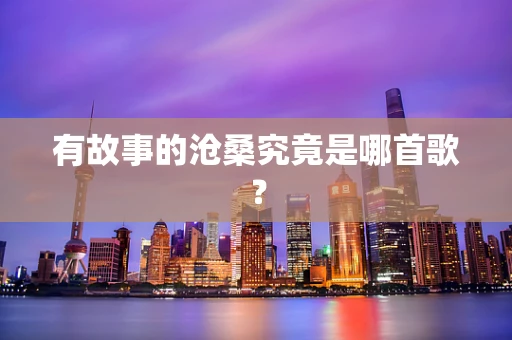 有故事的沧桑究竟是哪首歌？