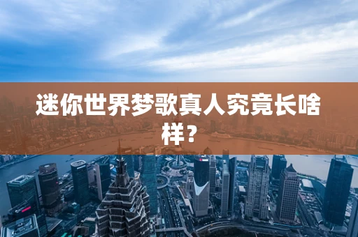 迷你世界梦歌真人究竟长啥样？