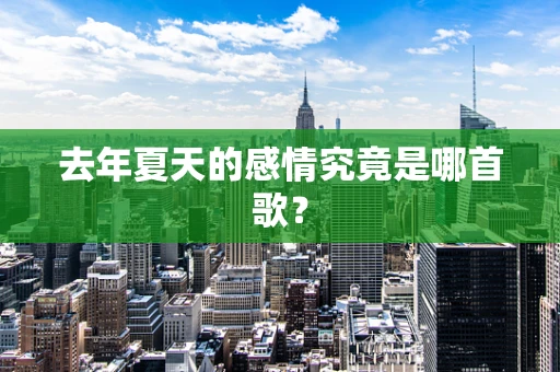 去年夏天的感情究竟是哪首歌？