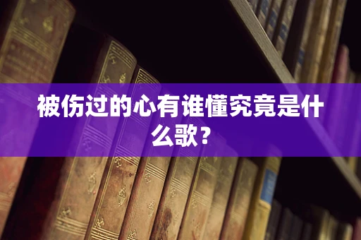 被伤过的心有谁懂究竟是什么歌？