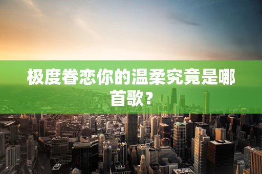 极度眷恋你的温柔究竟是哪首歌？