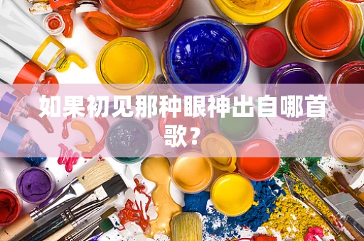 如果初见那种眼神出自哪首歌？