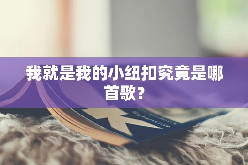 我就是我的小纽扣究竟是哪首歌？
