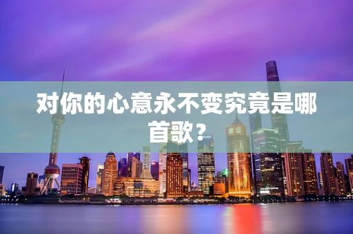 对你的心意永不变究竟是哪首歌？
