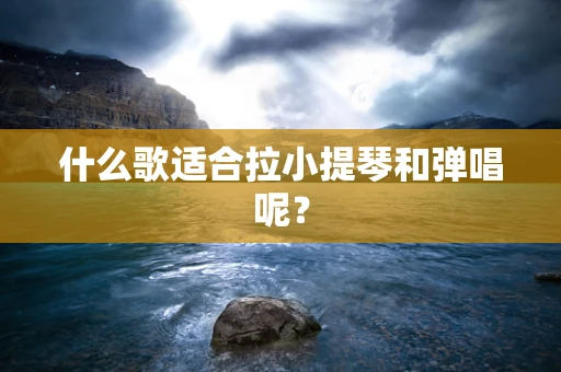 什么歌适合拉小提琴和弹唱呢？