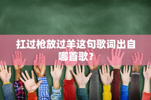 扛过枪放过羊这句歌词出自哪首歌？