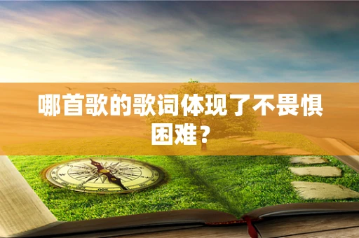 哪首歌的歌词体现了不畏惧困难？