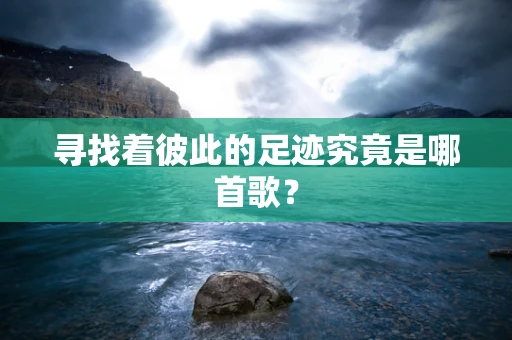 寻找着彼此的足迹究竟是哪首歌？