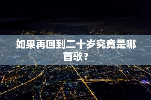 如果再回到二十岁究竟是哪首歌？