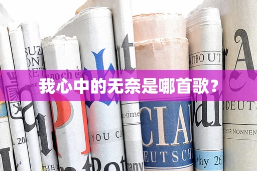 我心中的无奈是哪首歌？