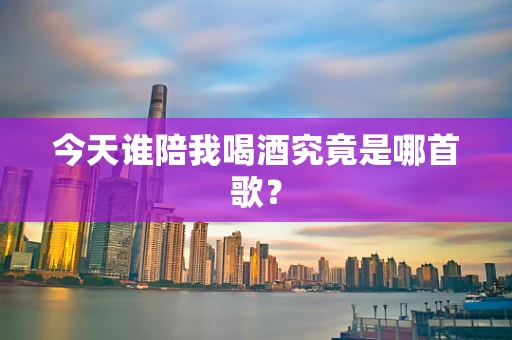 今天谁陪我喝酒究竟是哪首歌？