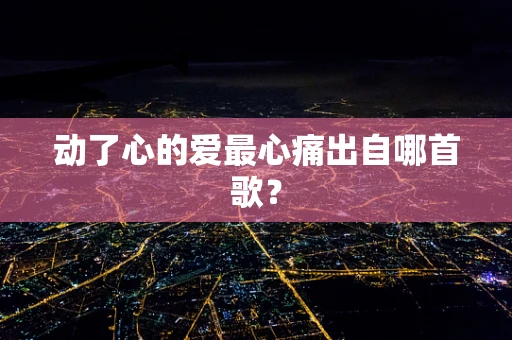 动了心的爱最心痛出自哪首歌？