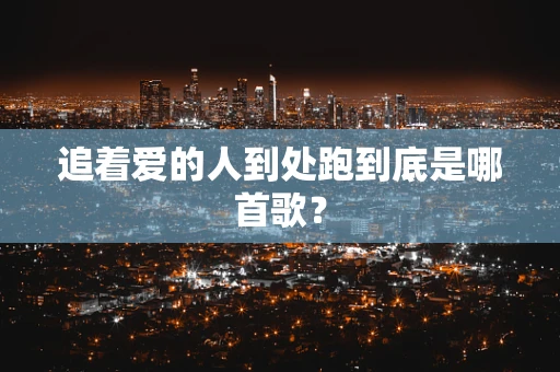 追着爱的人到处跑到底是哪首歌？