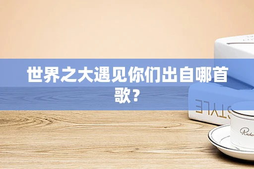 世界之大遇见你们出自哪首歌？