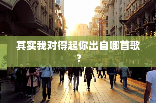 其实我对得起你出自哪首歌？