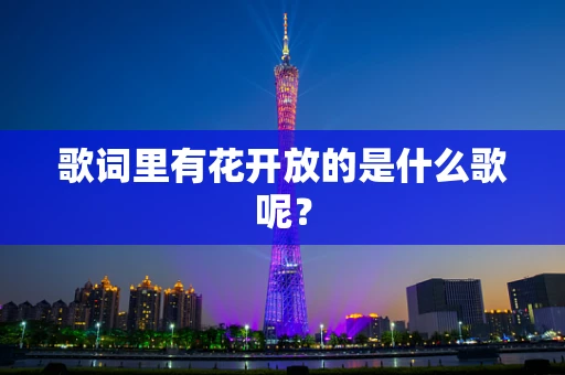 歌词里有花开放的是什么歌呢？