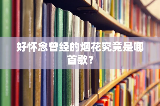 好怀念曾经的烟花究竟是哪首歌？