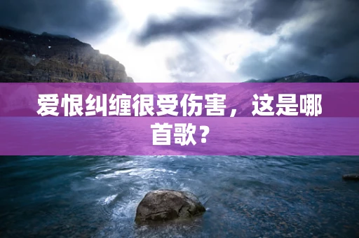 爱恨纠缠很受伤害，这是哪首歌？