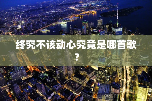 终究不该动心究竟是哪首歌？