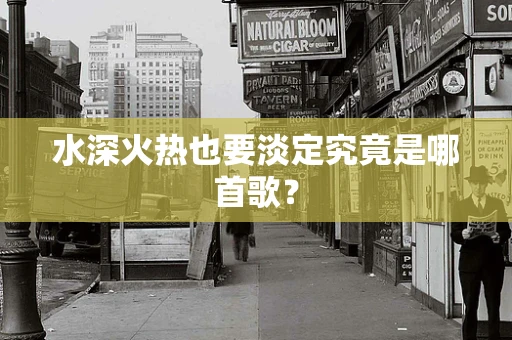 水深火热也要淡定究竟是哪首歌？