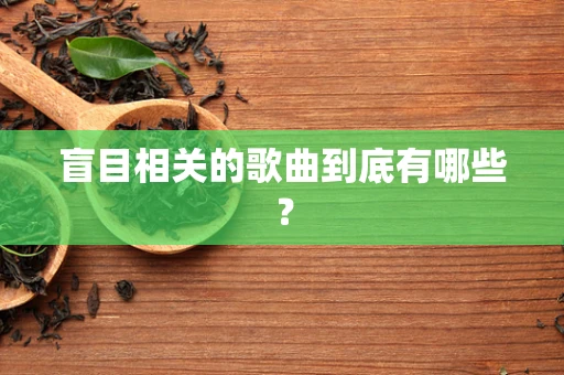 盲目相关的歌曲到底有哪些？