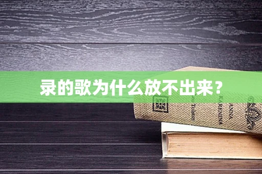录的歌为什么放不出来？