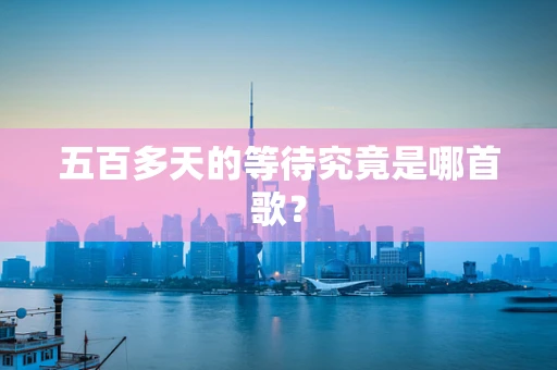 五百多天的等待究竟是哪首歌？