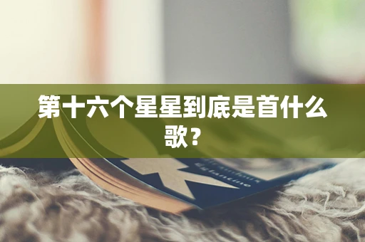 第十六个星星到底是首什么歌？