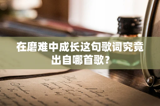 在磨难中成长这句歌词究竟出自哪首歌？