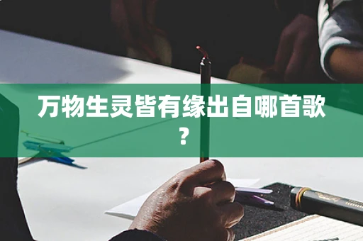 万物生灵皆有缘出自哪首歌？