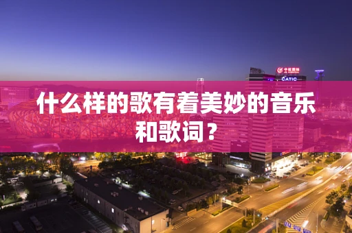 什么样的歌有着美妙的音乐和歌词？