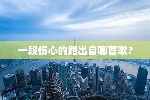 一段伤心的路出自哪首歌？