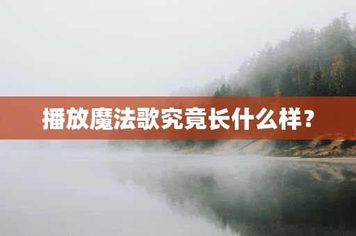 播放魔法歌究竟长什么样？