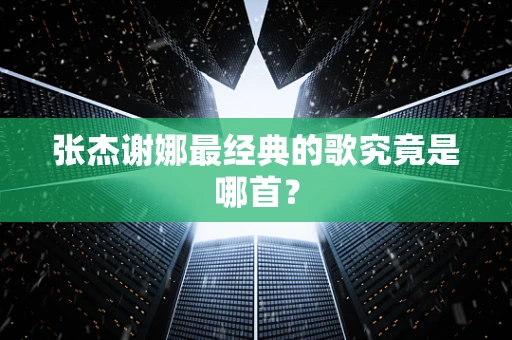 张杰谢娜最经典的歌究竟是哪首？