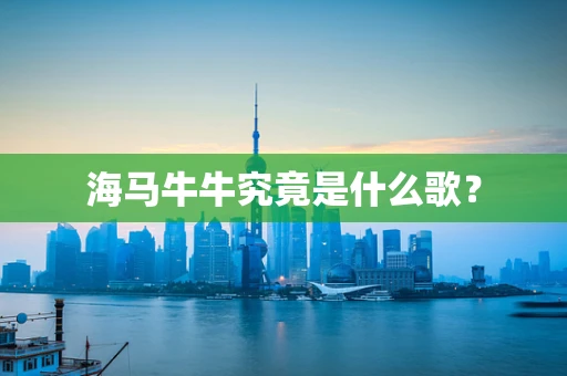 海马牛牛究竟是什么歌？