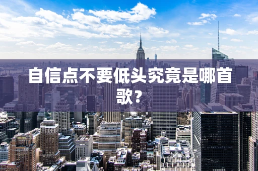自信点不要低头究竟是哪首歌？