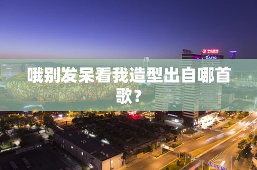 哦别发呆看我造型出自哪首歌？
