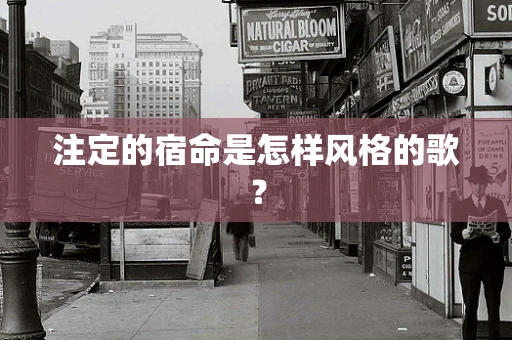 注定的宿命是怎样风格的歌？