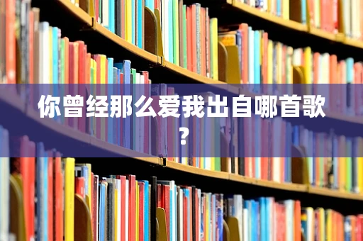 你曾经那么爱我出自哪首歌？