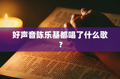 好声音陈乐基都唱了什么歌？