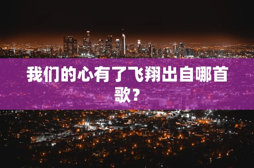 我们的心有了飞翔出自哪首歌？