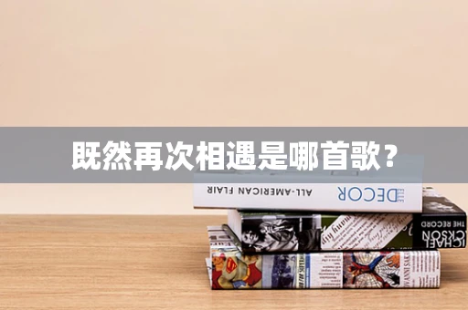 既然再次相遇是哪首歌？