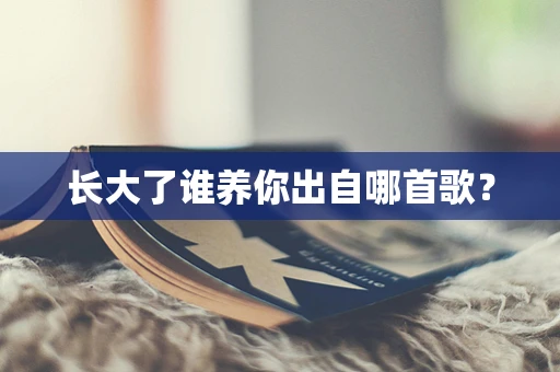 长大了谁养你出自哪首歌？