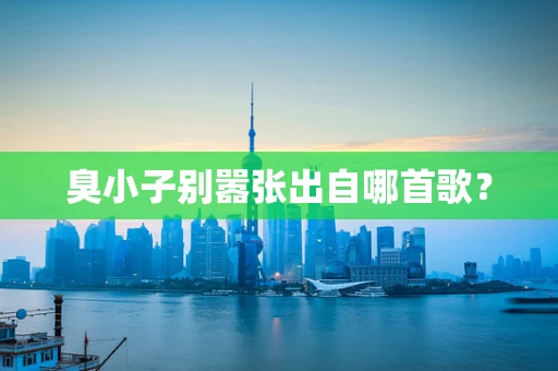 臭小子别嚣张出自哪首歌？