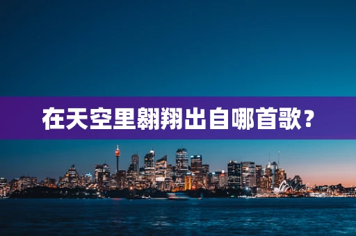 在天空里翱翔出自哪首歌？